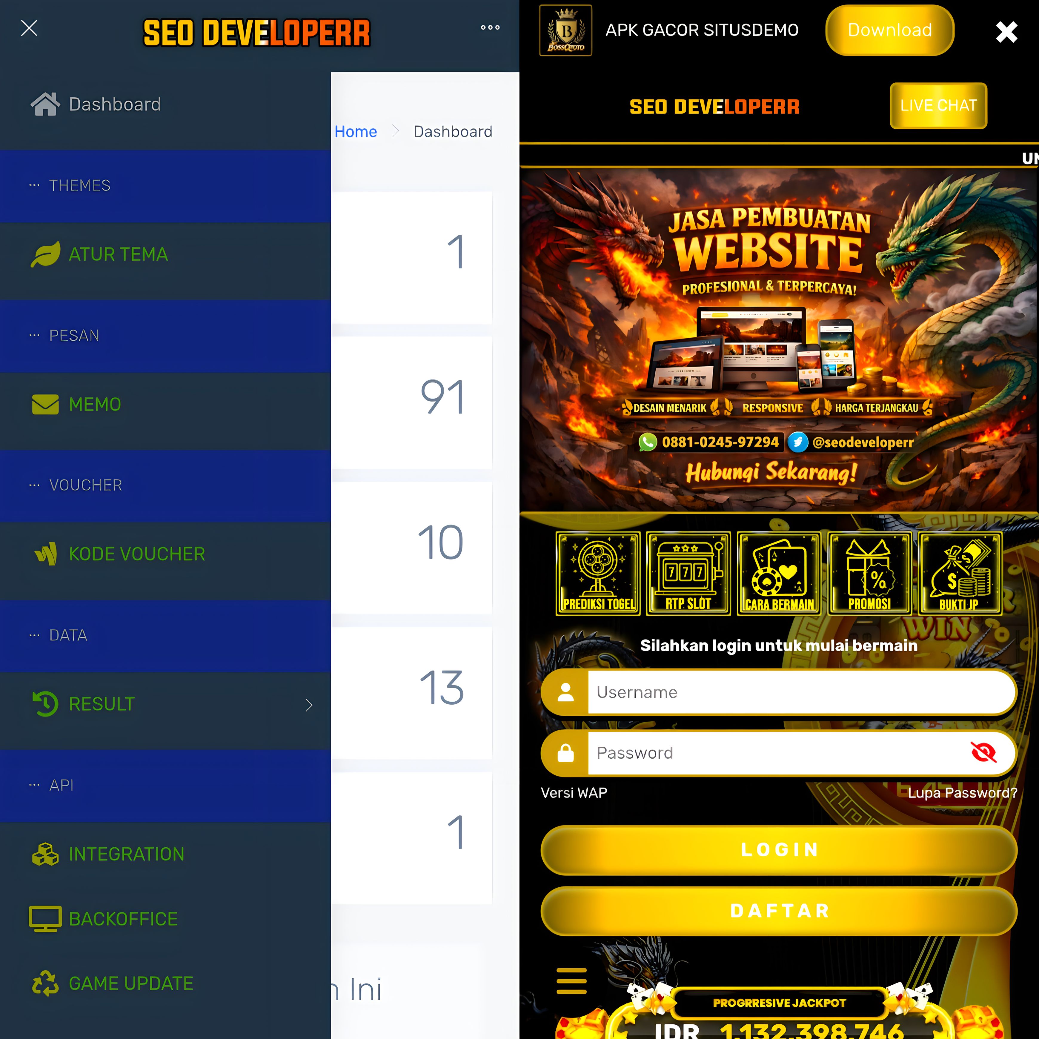 TAMPILAN IDN V5 100 WARNA PREMIUM GOLD