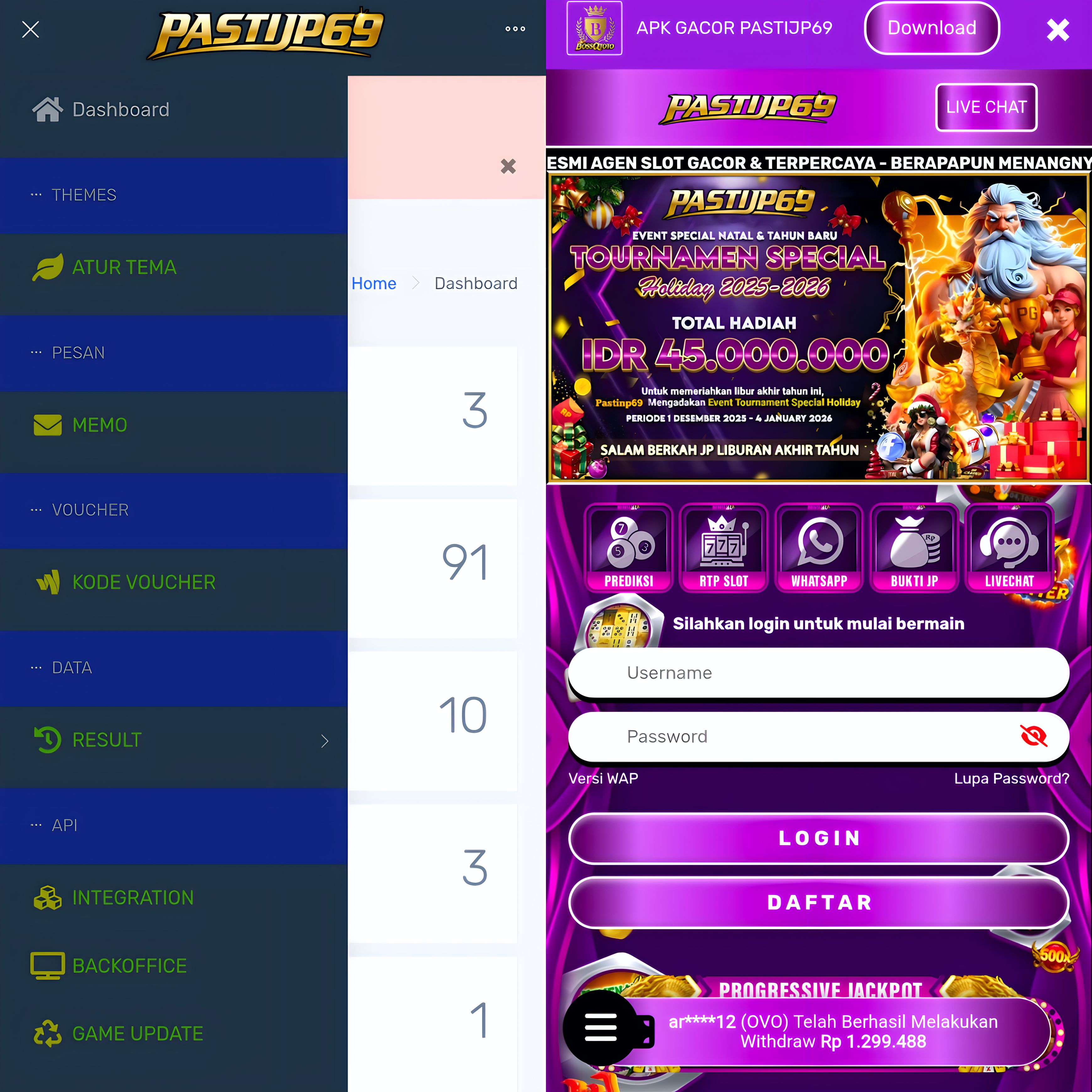 TAMPILAN NEW IDN 100 WARNA PREMIUM UNGU